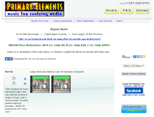 Tablet Screenshot of primaryelements.com